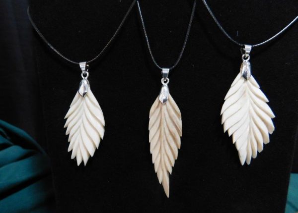 Antler Feather Necklaces